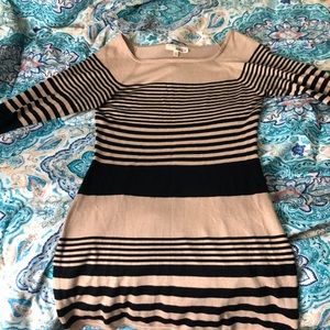 Striped sweater dress